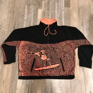 80s 1/4 zip pullover, EUC